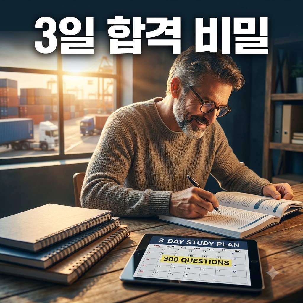 50대 단기 합격 화물운송자격증 기출문제 300제 3일 완성 공부법 공유할게요